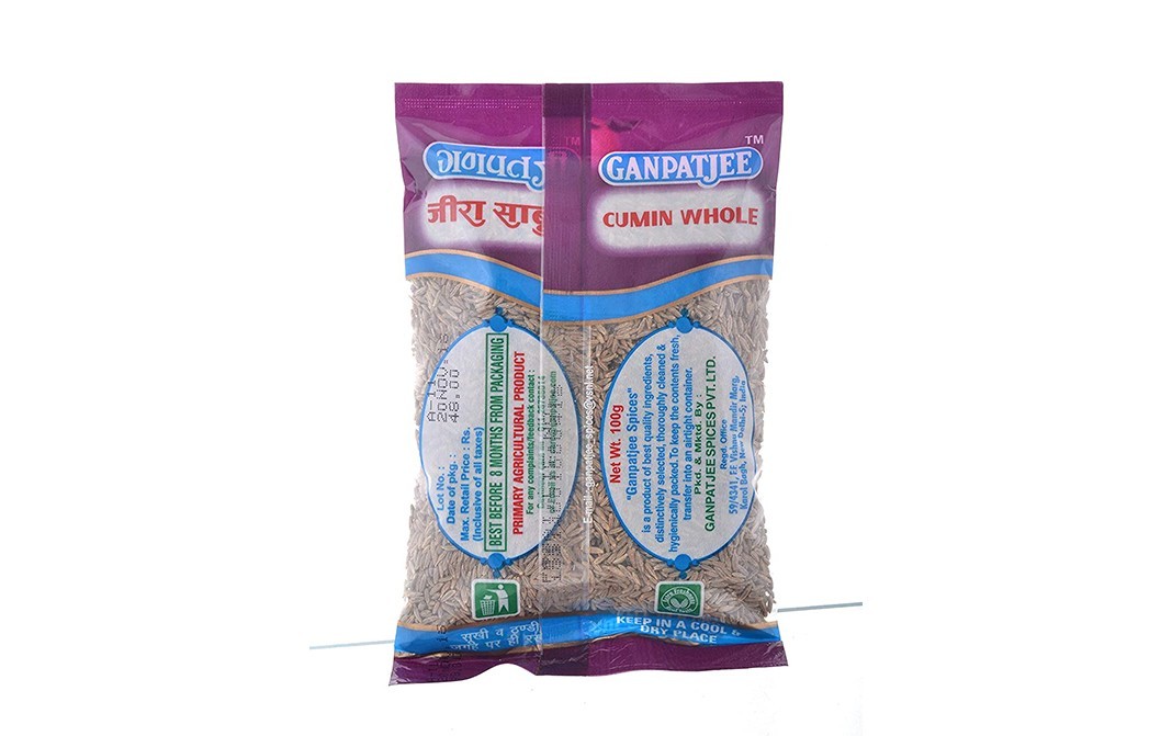 Ganpatjee Jeera Whole    Pack  100 grams